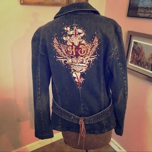 Original Harley Davidson Jean Jacket. Biker Chic!